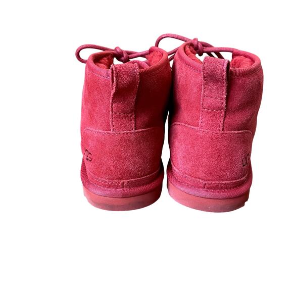 UGG Women's Cherry Red Neumel Chukka Suede Boots 8 - Picture 5 of 12